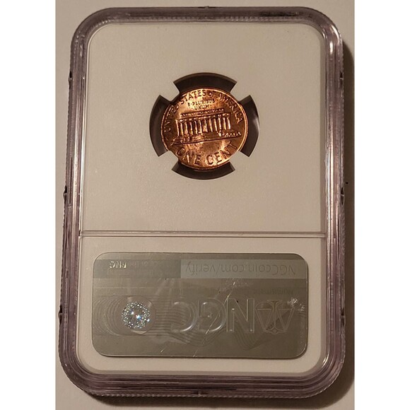 1970 S/S Lincoln Memorial Cent Rpm VP-002 MS64 RED NGC - Picture 2 of 4